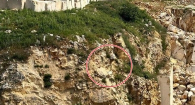 Kayalıklarda mahsur kalan keçi operasyonla kurtarıldı