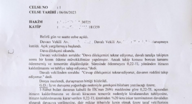 Kiracıya 22 kuruş için icra şoku