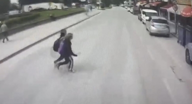 Öğrencilerin ölümden döndüğü anlar kamerada