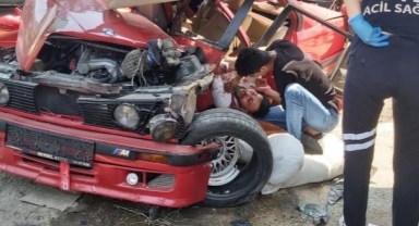 Abi kardeşin karıştığı feci kaza güvenlik kamerasında