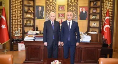 Başkan Aydın Bahçeli'yi ziyaret etti