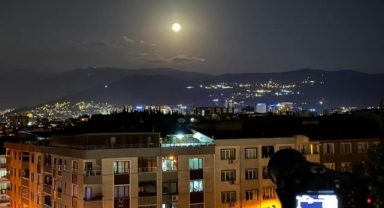 Bursa’da dolunay görenleri mest etti