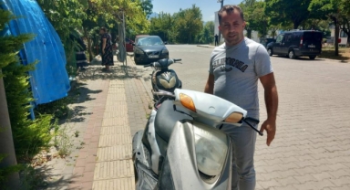 Fabrika önünden çalınan motosiklet bulundu