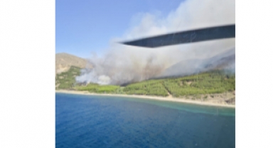 Gökçeada’da orman yangını