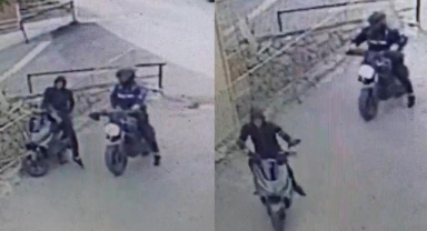 Motosikletle gelip motosiklet çaldılar