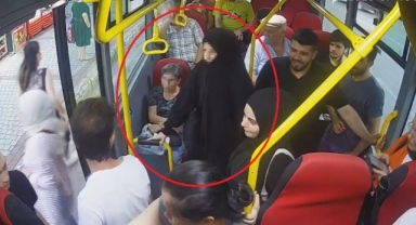 Tesettürlü kıza hakaret eden kadına yolculardan tepki