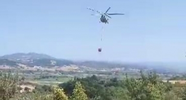 Bursa'da yangına off-road araçlarıyla müdahale