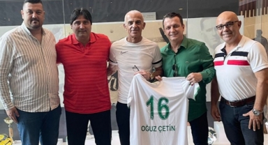 Bursaspor yönetimi, Oğuz Çetin’i ziyaret etti