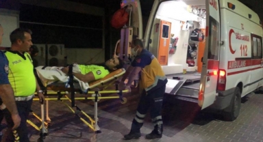 Gemlik’te yaralanan polis memuru Şehir Hastanesine sevk edildi