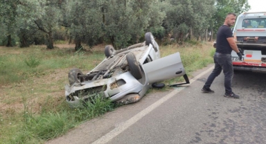 Takla atan otomobilde hayatını kaybetti