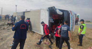 Amasya'da yolcu otobüsü devrildi: 6 ölü