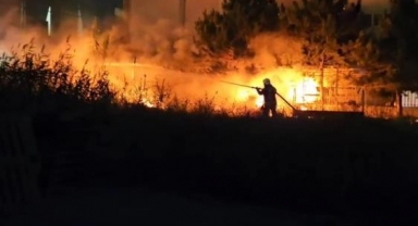 DOSAB'ta iplik fabrikasında korkutan yangın