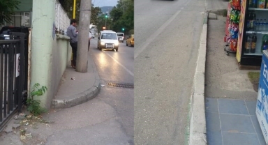 İnsanlar yürüyecek kaldırım bulamıyor