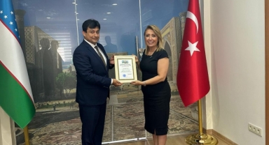 Özbekistan'dan TEKSİDER’e “Onur Belgesi”