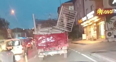 Tehlikeli taşımacılık kamerada