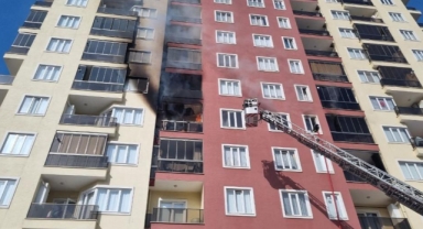 11 katlı apartmanda yangında can pazarı