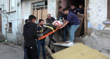 Alkol alırken 25 metreden düştü!