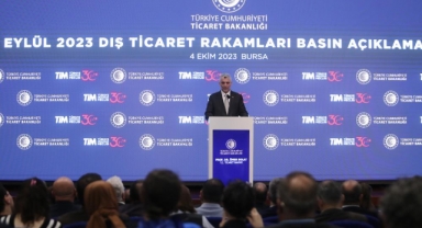 Bakan Bolat, Türkiye'nin dış ticaret rakamlarını Bursa'da açıkladı.