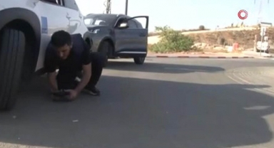 İsrail’in Sderot kentinde Türk gazetecilerin panik anları