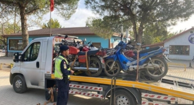 İznik jandarmadan tescilsiz ve plakasız araçlara uygulama