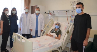 Oğlunun böbreği ile hayata tutundu