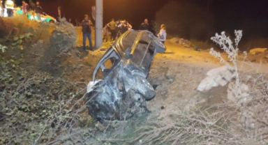 Orhangazi'de otomobil şarampole uçtu: 3 yaralı