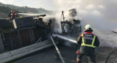 Uşak'ta feci kaza: 1 ölü