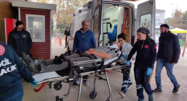 İnegöl'de kontrolden çıkan otomobil takla attı: 1 yaralı