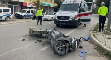 İznik'te 2 motosiklet çarpıştı