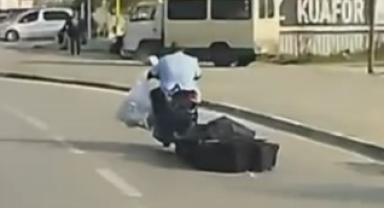 Tehlikeli yolculuk kamerada