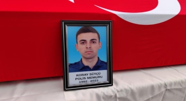 Kansere yenik düşen polis son yolculuğa uğurlandı