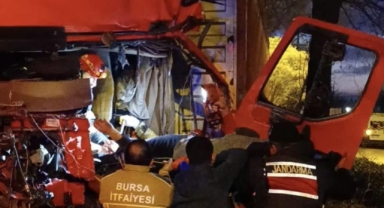 Kontrolden çıkan tır ağaca çarptı: 1 ağır yaralı