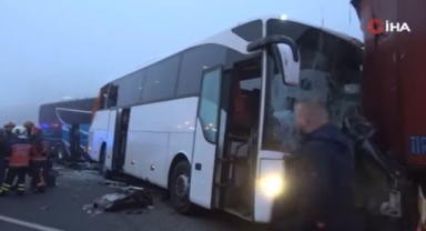 Kuzey Marmara Otoyolu'nda feci kaza!