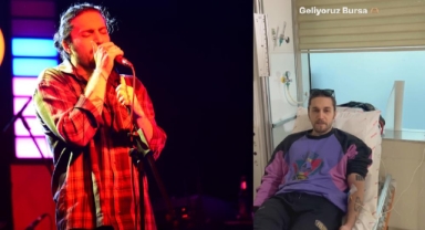 Ufuk Beydemir önce serum yedi sonra konser verdi