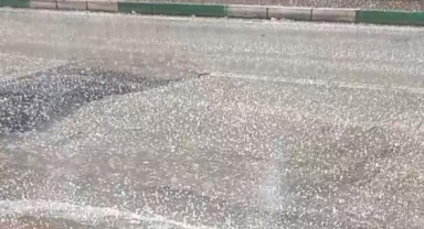 Bursa’da dolu yağışı etkili oldu