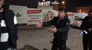 Bursa’da polis ekiplerinin sabır sınavı kamerada