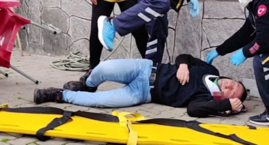 Çatı tamirine çıktı kafa üstü düştü