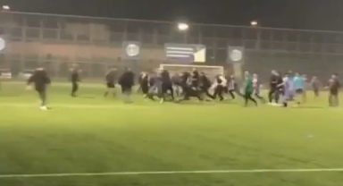 Futbol turnuvası boks maçına döndü