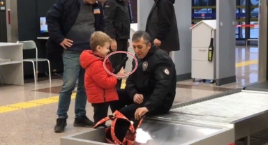 Havaalanı polisini şok eden olay