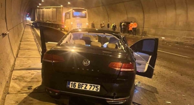 Otobanda kazada faciaya ramak kaldı