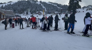 Sömestr öncesi Uludağ'a turist akını