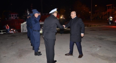 Vali Demirtaş, yeni yıla polis ve askerler ile girdi