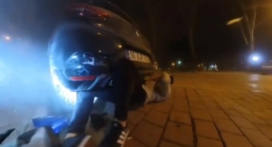 2 genç kendi kazalarını böyle kaydettiler