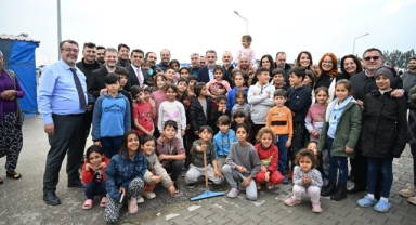 Asrın felaketinin 1. yıldönümünde BTSO heyeti Hatay’da