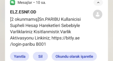 Bu mesajı alanlar dikkat!
