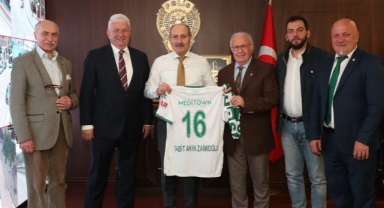 Bursaspor yönetimi, Bursa İl Emniyet Müdürü Zaimoğlu’nu ziyaret etti