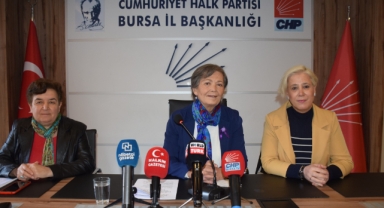 CHP Bursa Kadın Kolları İl Başkanı Aysel Okumuş'tan açıklamalar: