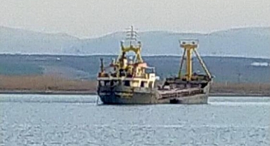 İmralı Adası açıklarında kargo gemisi battı