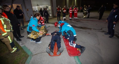 Metroda uluslararası tatbikat nefes kesti