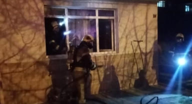 Ocakta unutulan yemek yangına neden oldu
